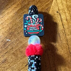 Merry Christmas Handmade Rhinestone Pen